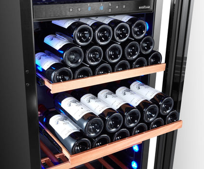 B43100 inbouw wijnklimaatkast met 100 flessen en twee temperatuurzones
